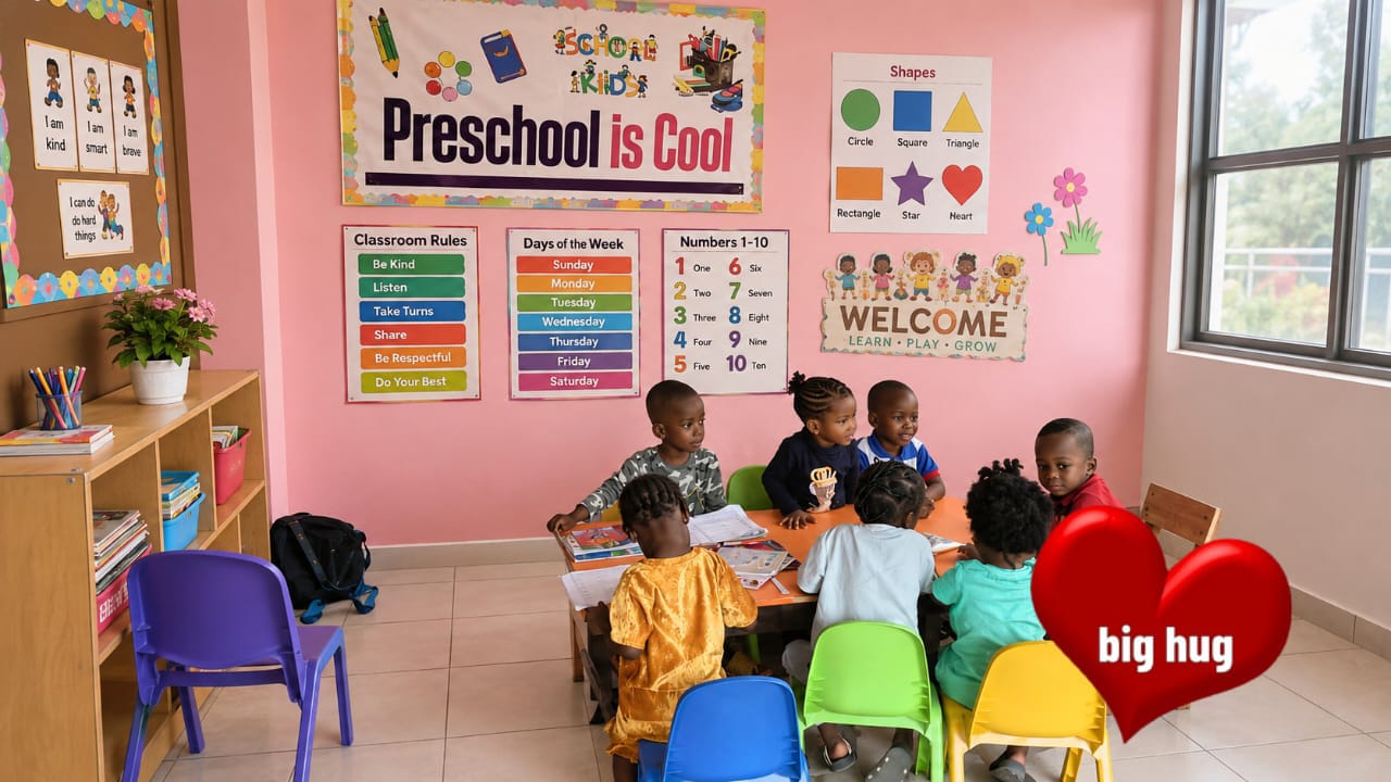 Bright preschool classroom at Edenfield Schools